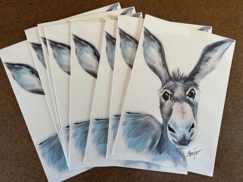 Shafer Studios Custom Precious Donkey Stationery - Set of 8