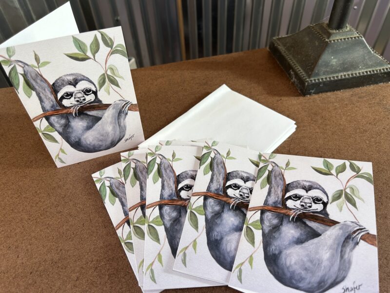 Adorable Sloth Stationery - Set of 6