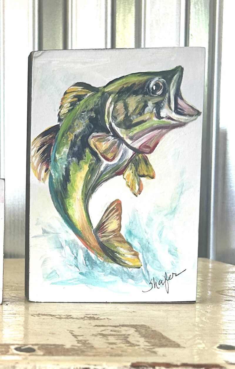 Flying Bass on Block