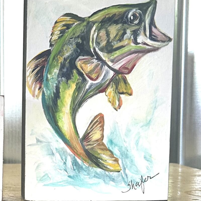 Flying Bass on Block